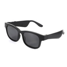(Black) Smart Glasses Call Music Bluetooth V5.0 Glasses Fashion Effectively Isolate UV Sunglasses