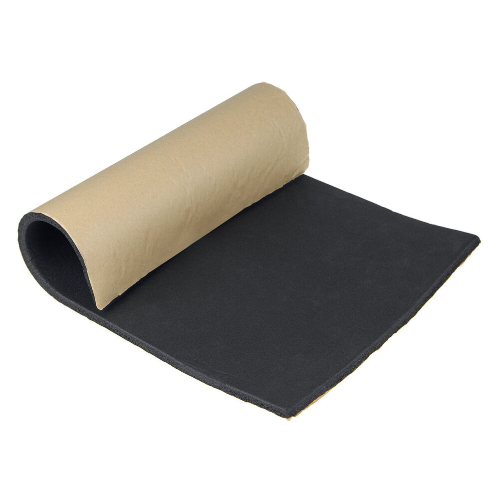 36X 10Mm Car Sound Hot Deadener Mat Noise Proof Bonnet Insulation Deadening Engine Firewall Heat Foam Cotton Sticker 30X50cm Black 9078193209259