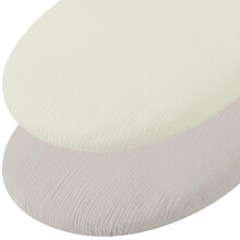 Soft Baby Bed Mattress Covers Set - 2 Pieces Crib Fitted Sheets for Newborns and Toddlers, 82x41CM, Cotton Print Design