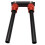 Folding Handle Bar 90 Degree Fold Handlebar Black Red 25mm 10