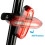 LED Bike Tail Light, USB Rechargeable Bicycle Rear IPX6 10