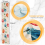 Fall Eucalyptus Leaves Pumpkins Table Runner, Decoration B 10