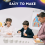 Solar System Project Kit, PlanetModel Crafts 14 Mixed Sized Polystyrene Spheres Balls for School Science Projects 10