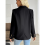 Damen Casual Langarm Blazer Schwarz L 10