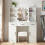 Vanity Makeup Desk 3 Drawers Dressing Desk & Stool 2