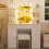 Dressing Desk Set 5 Drawers 10 LED Light Mirror and Stool Vanity Table 4