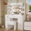Dressing Desk Set 5 Drawers 10 LED Light Mirror and Stool Vanity Table 5
