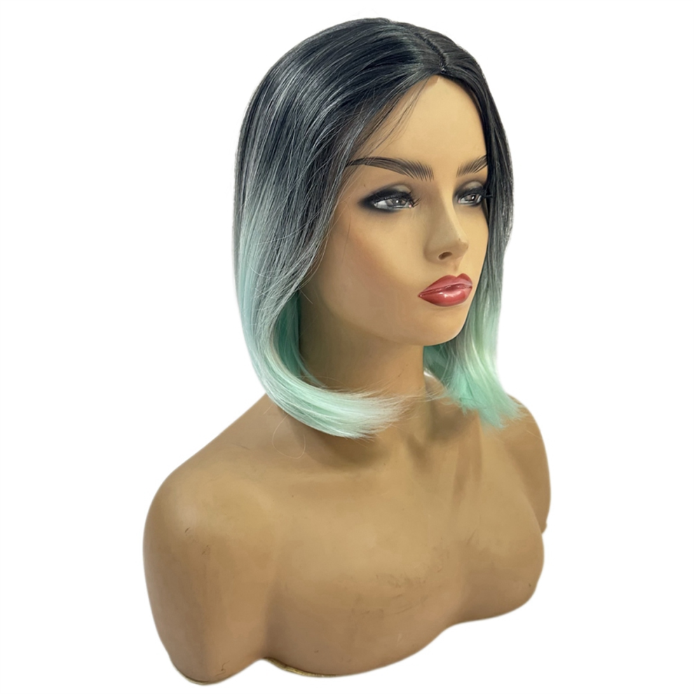 Melitt Mint Green Wig Short Straight Synthetic Wigs