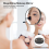 10X Makeup Mirror Magnifying Round Ten Times black 5