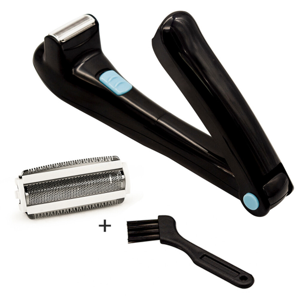 Melitt Men 180 Degrees Foldable Electric Back Battery Hair Remover
