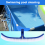 18 Inch Blue Swimming Pool Brush Handle Clean Wall 7