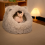 Plush Cat Bed Semi-Enclosed Dog Removable M 6