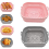 Air Fryer Silicone Liners, Square Reusable Liners Foldable 3