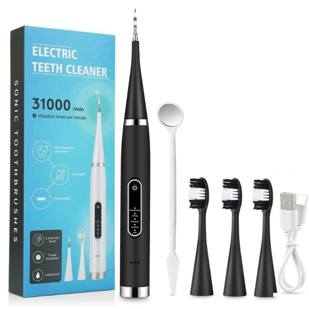 Electric Teeth Cleaner Black(3 X )-image-OPC-PJW2629-NEW