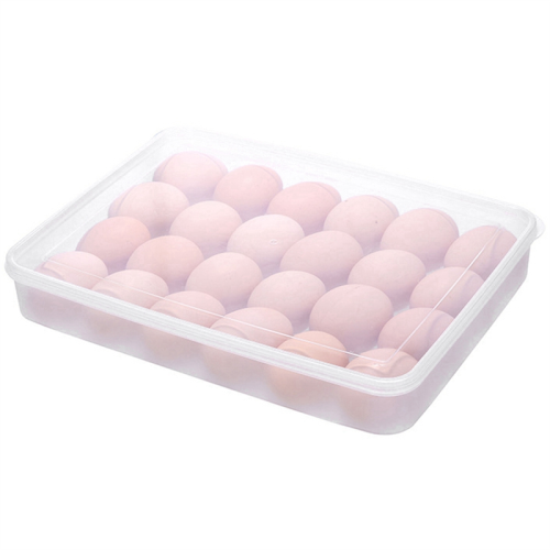 2 Clear Egg Containers with Lid Hold 48 Eggs, Easy Carry, Stackable 2