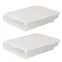 Automatic Rolling Egg Box Refrigerator Crisper Basket White