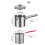1.8L Deep Fryer Pot, Multipurpose Stainless Steel Baskets 3