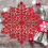Snowflake Placemats Decorations Red Tablemats A 6