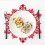 Snowflake Placemats Decorations Red Tablemats A 5