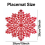 Snowflake Placemats Decorations Red Tablemats A 3