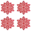 Snowflake Placemats Decorations Red Tablemats A 2