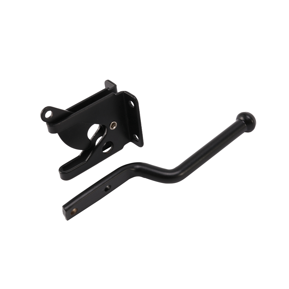 8X Self Locking Gate Latch Automatic Gravity Lever Fence Gate Lock For Wood Fence Gate Door Latches Steel Black 4854095549137