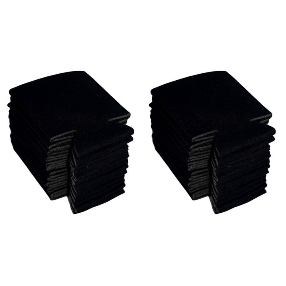 Melitt 20Pcs Neoprene Beer Can Cooler Drink Cup Bottle Sleeve Insulator Wrap Cover New Black