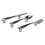12 PCS Knife Spoon Fork Kitchen Cabinet Closet Drawer Pull Handles Knobs 3-Inch Center to Center (Silver) 5