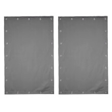 Blackout Blinds - Portable Window Curtains,Easy to Install with Suction Cups for Home&Travel,51X78 In,Gray,2 Panel