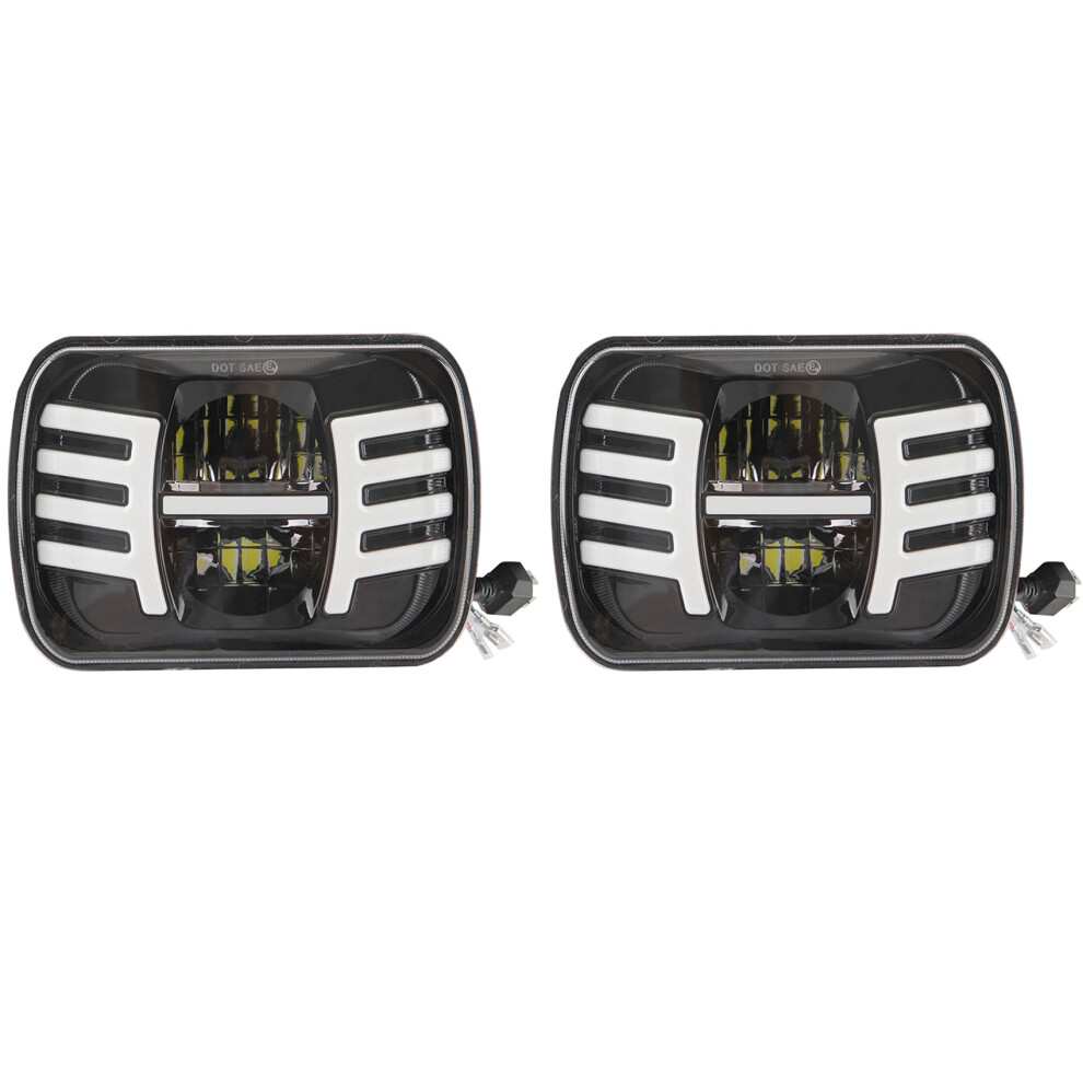 2Pcs 5X7 Inch Led Head 7X6 Led Sealed Beam Head Lamp With High Low Beam For Yj Xj Light 4854095554520