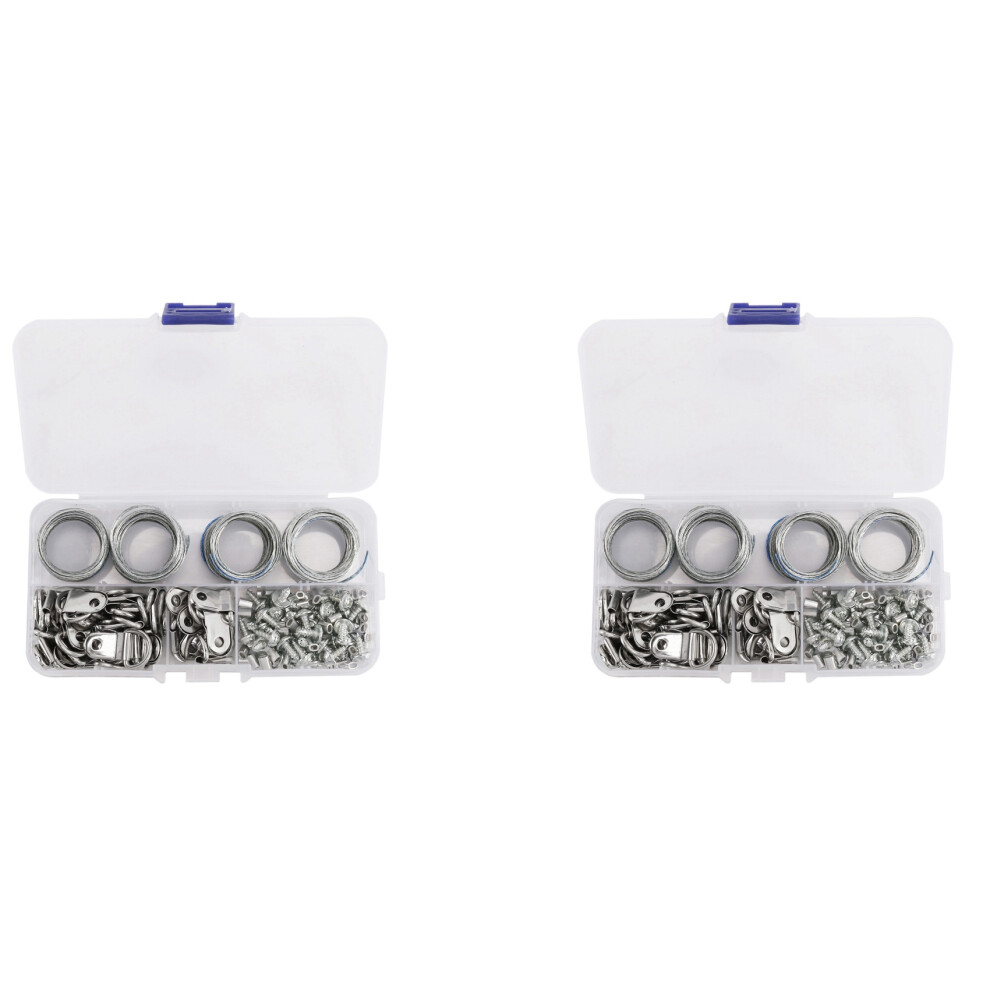 248Pcs Picture Hanging Wire Kit, Hanging Kit,Picture Hanging Kit With Nails For Wall Mounting 4854095554223