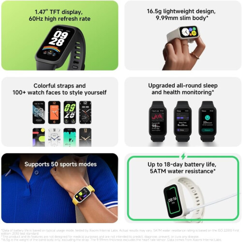 Xiaomi (Pink) XIAOMI Smart Band 9 Active 2