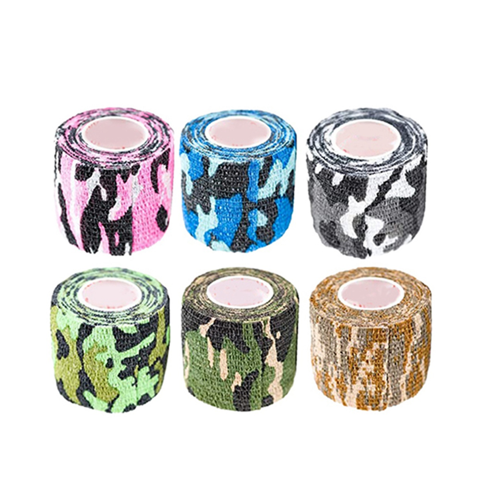 Melitt 12 Roll Wrap Tape Bulk (Assorted And Camouflage Colors Random) Vet Tape Self Adhesive Adherent