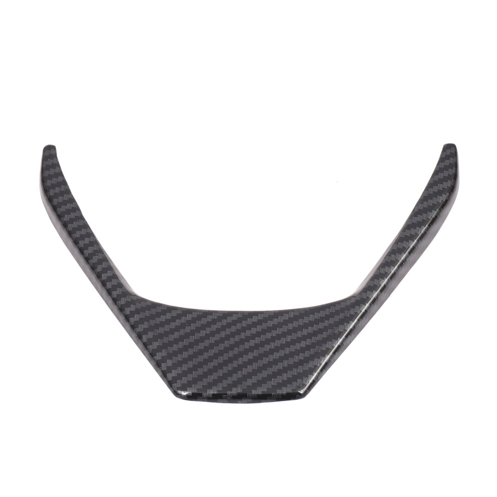 2X Carbon Fiber Steering Wheel Cover Interior Steering Wheel Frame Trim For 2014-2018 4854095551536