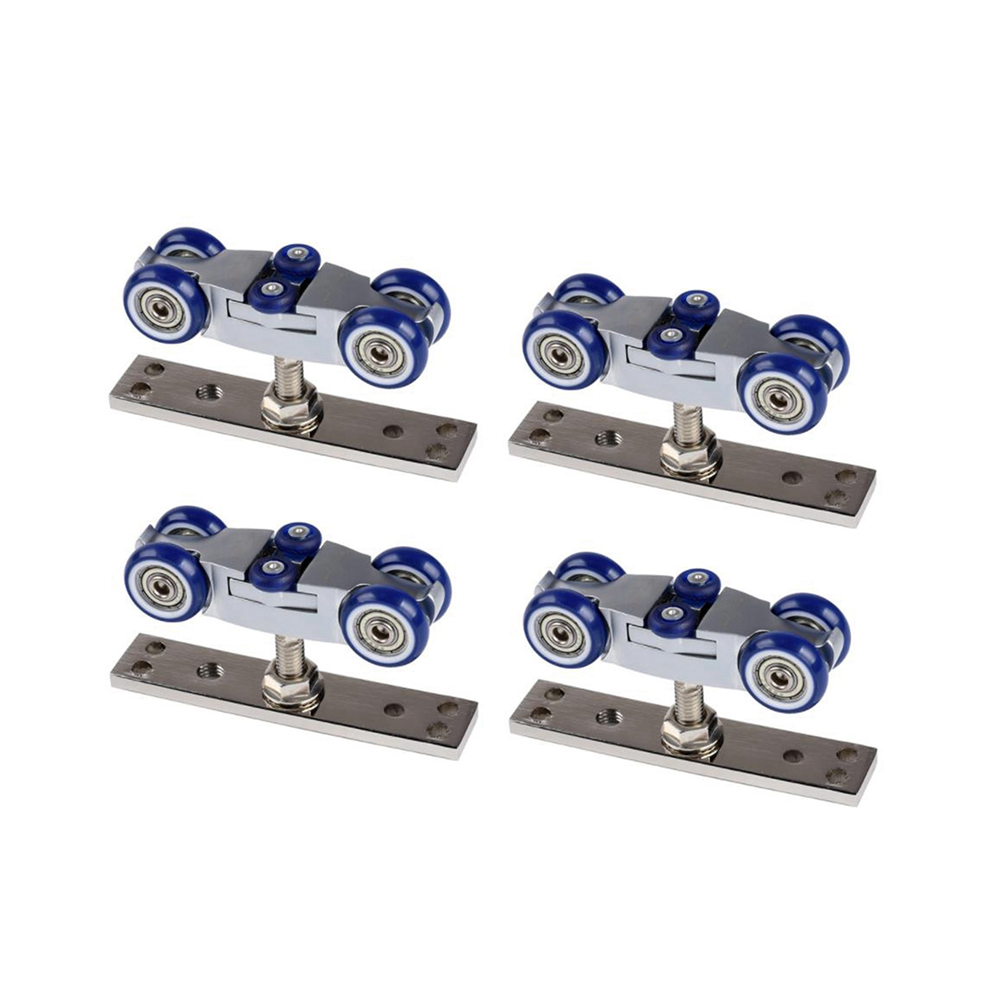 4X Bifold Door Hardware Wooden Sliding Door Pulley Furniture Hardware Wheel Barn Door Roller 4854095556814