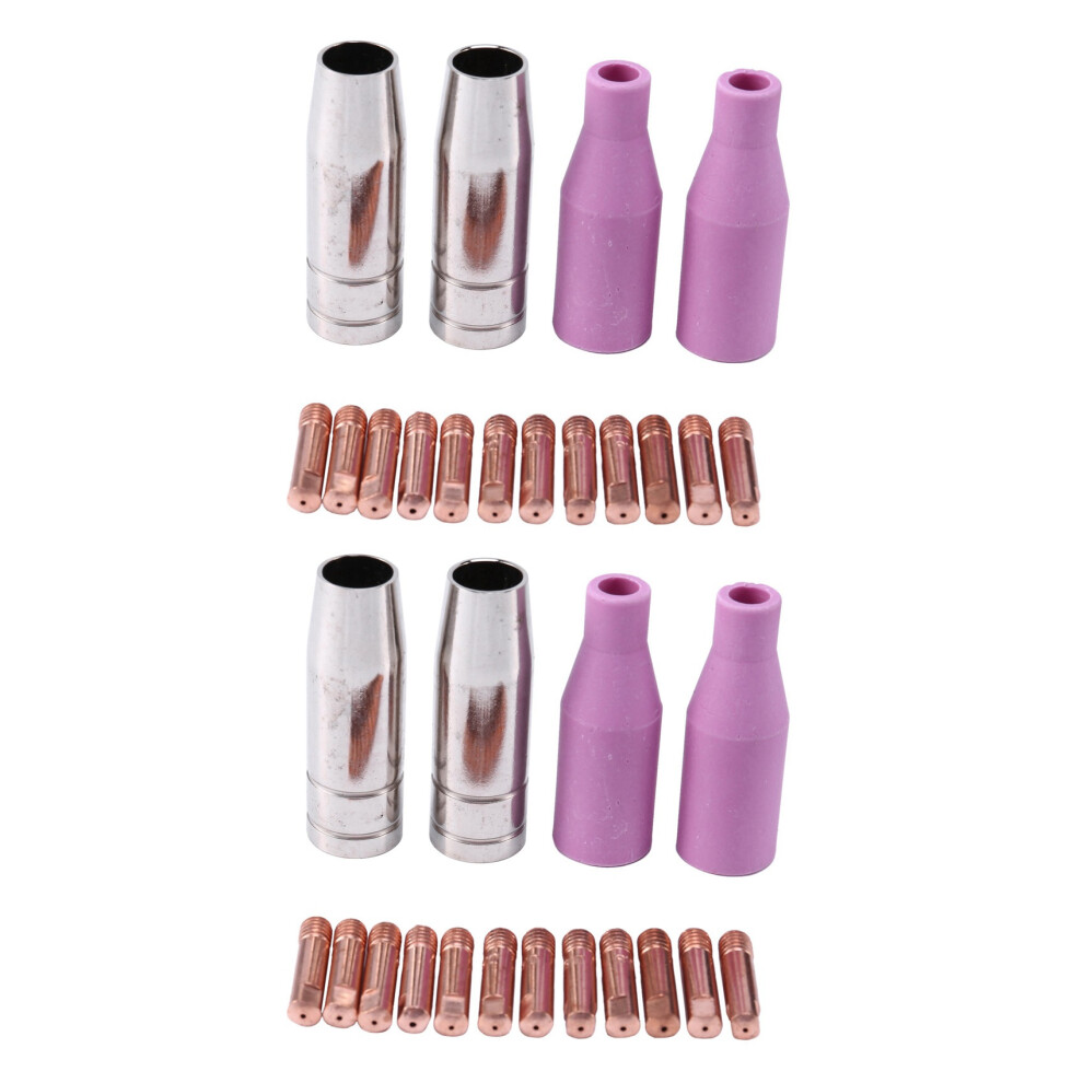 Mig Nozzles 32Pcs AK15 for Welding Torch Cap Tip Contact 0.8mm MB15 Ceramic Accessories-image-OPC-PJW2DDM-NEW