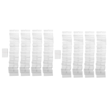 100Pcs Clear Plastic Label Holder Price Tag, Shelf Label Clip Removable Label Holder for Storage Bins Basket Labels