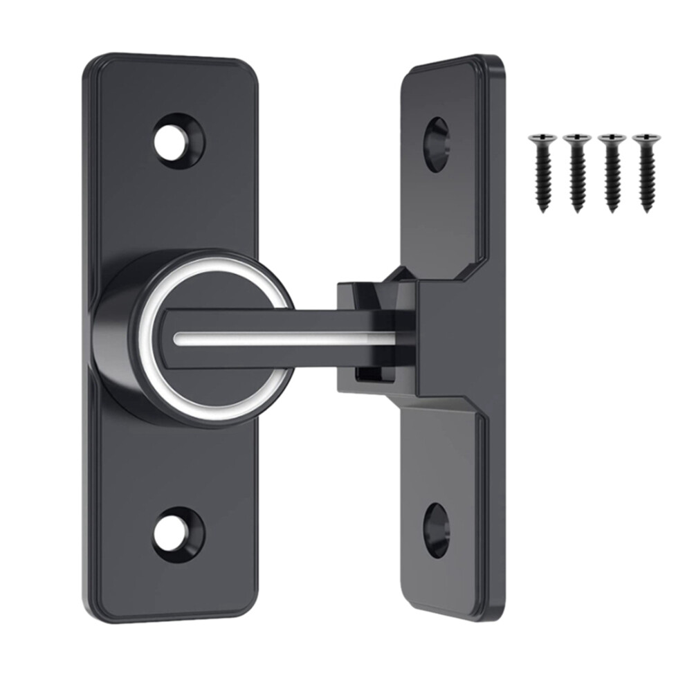 Barn Door Lock Hardware, 90 Degree Heavy Duty Gate Latches Flip Latch Safety Door Bolt Latch Lock 2 Pack 4854095563737
