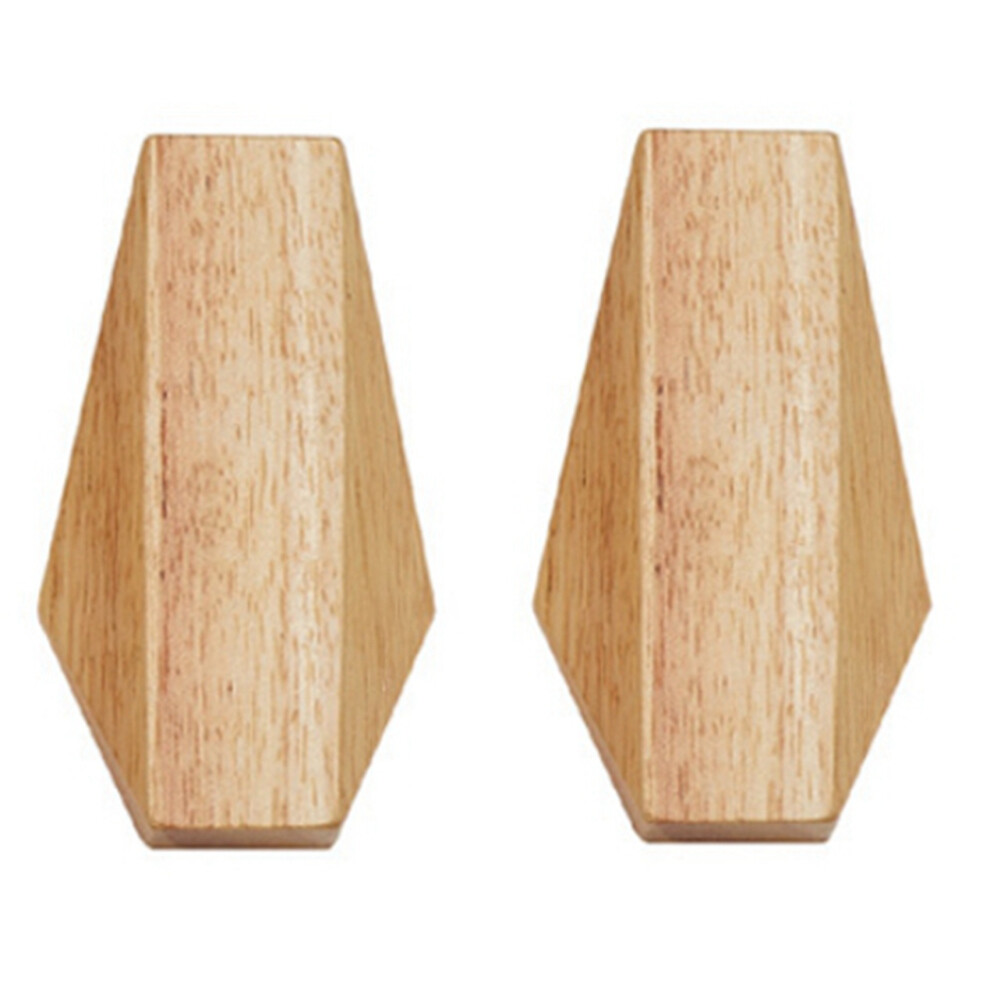 2X Japanese Style Simple Modern Solid Wood Hook Wall Hanging Decoration Household Towel Key Hook Fitting Room Coat Hooks 4854095564024