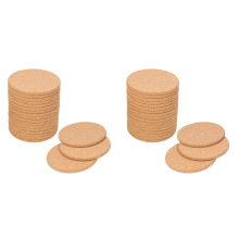 40Pack Cork Coasters for Drinks,Bar Coasters Absorbent Heat Resistant Reusable Saucers for Drink Wine Glasses Cups Mugs