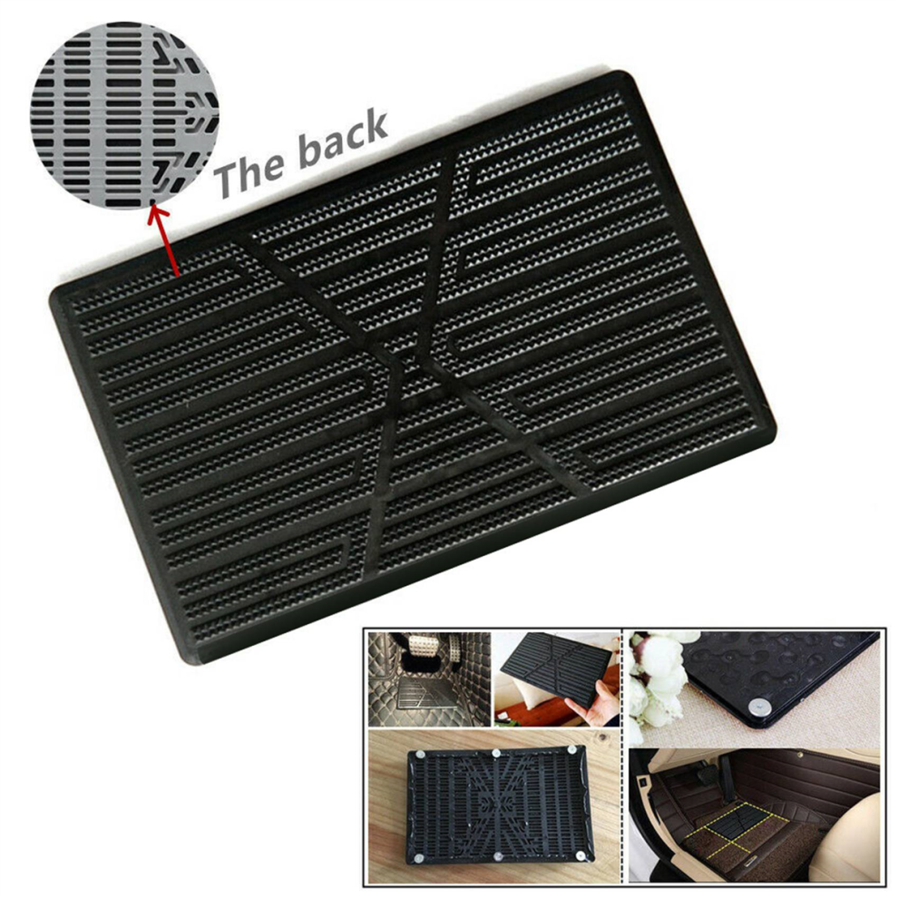 2X Universal Car Floor Mat Pad Heel Foot Carpet Pedal Patch Cover Anti-Skid Pedal Mat - 25X16cm 4854095565557