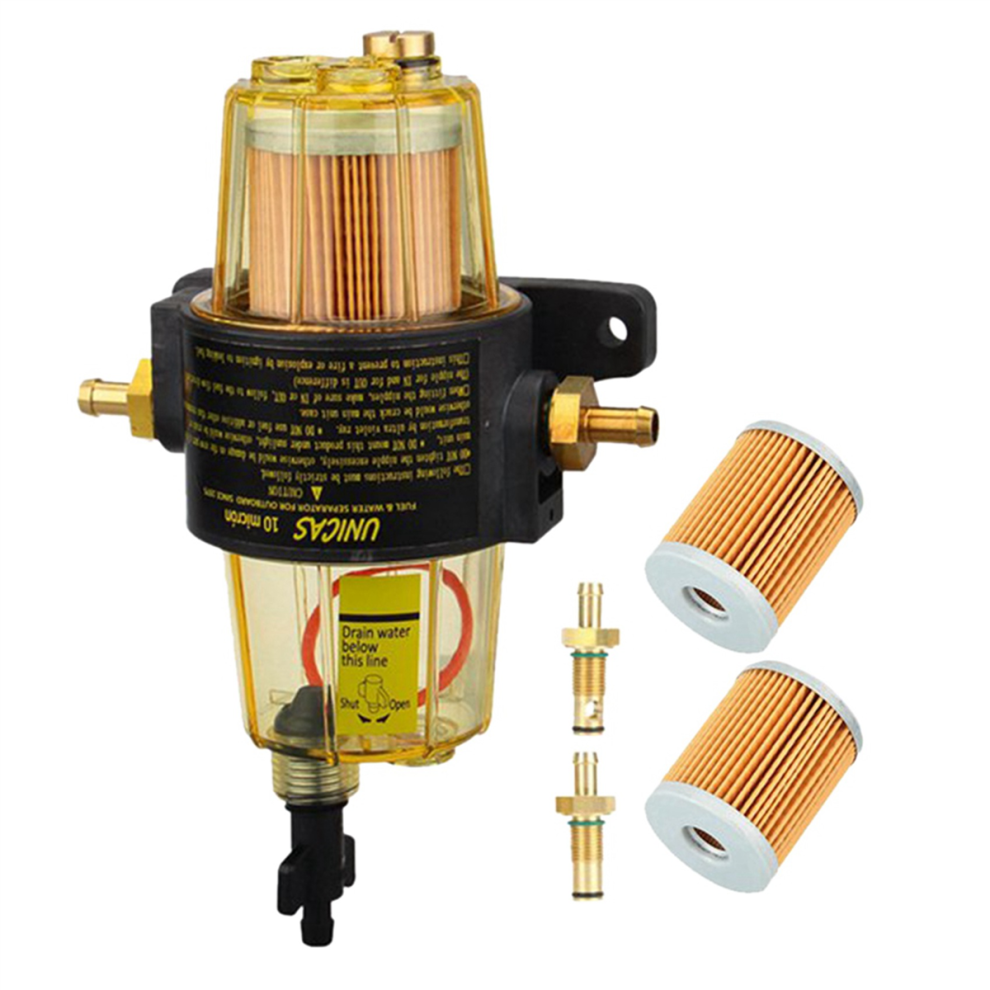 9Pcs Uf-10K Fuel Filter Fuel Water Separator Assembly Fuel Filter Assembly For Tohatsu Mercury Outboard 4854095567483