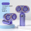 USB Rechargeable Dual- Fan 2400mAh Handheld Fan,Blue 5
