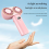 USB Rechargeable Dual- Fan 2400mAh Handheld Fan,Blue 1