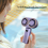 USB Rechargeable Dual- Fan 2400mAh Handheld Fan,Blue 6