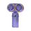 USB Rechargeable Dual- Fan 2400mAh Handheld Fan,Blue 4