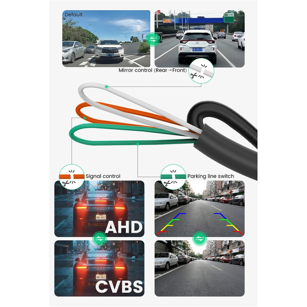 Reversing Fisheye Camera 170 1920 X 1080P For Car Ahd Cbvs 720P (B) 4854095578427