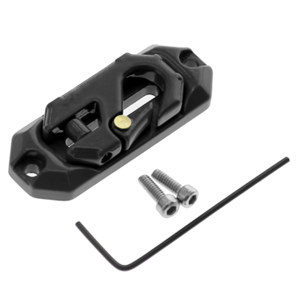 2X Winch Control Mount Plate Metal Hook Recovery Tool Suitable For Rc Crawler Car Axail Scx10 Trx4, Black 4854095578540