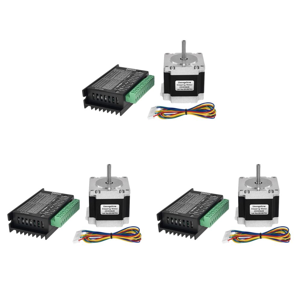 3X Nema 23 23Hs5628 Stepper Motor 57 2.8A With Tb6600 Driver Nema17 For Cnc And 3D Printer(8.0Mm) 4854095579967