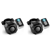 2X USB Rechargeable Bike Alarm with Remote,110DB Loud Wireless Anti Theft Vibration Motion Sensor Vehicle Security